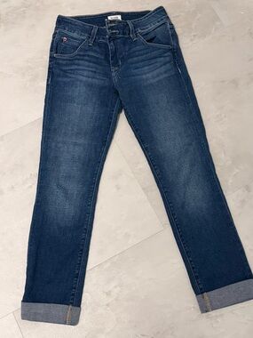 Hudson Jeans Dark Blue Cropped Ankle Jeans